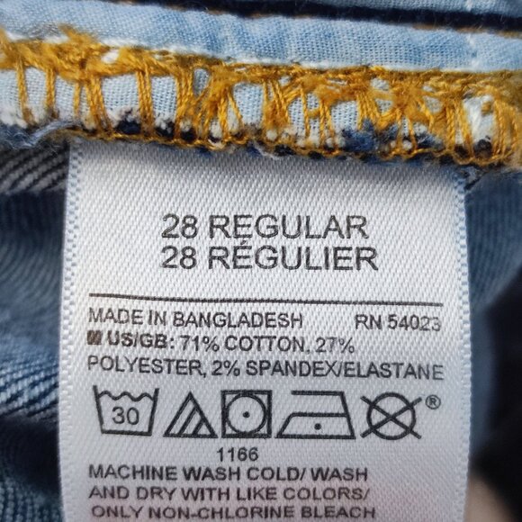 GAP Denim jeans straight leg mid-rise blue women's 28 regular - Picture 6 of 13